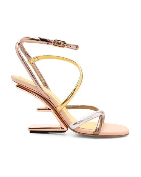 fendi sandals silver|fendi clearance outlet.